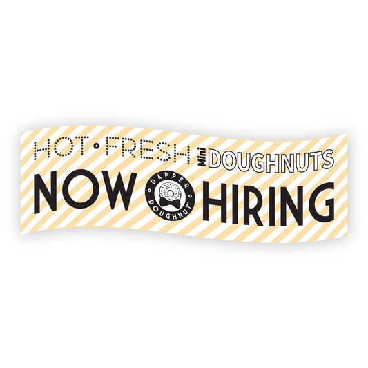 Now Hiring Banner (Yellow)