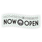 Now Open Banner (Mint)