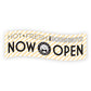 Now Open Banner (Yellow)
