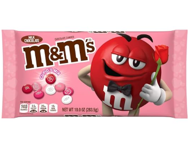 M&Ms Valentine's Themed