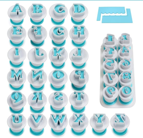 Fondant Letter Molds