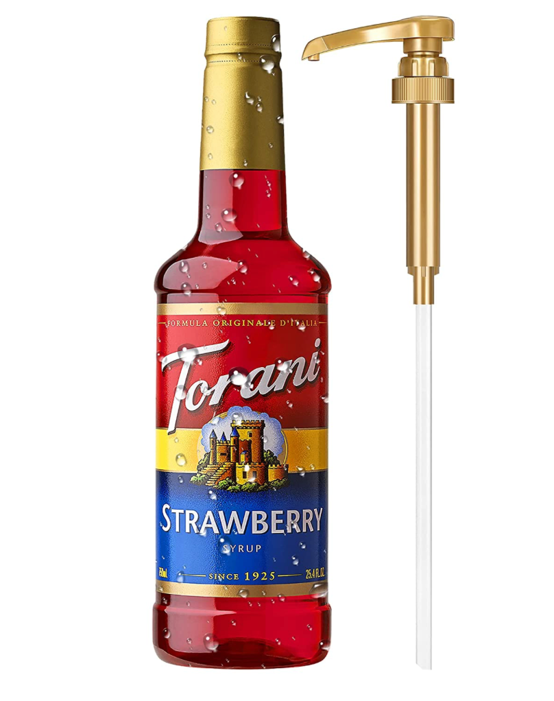 Monin or Torani Strawberry Syrup